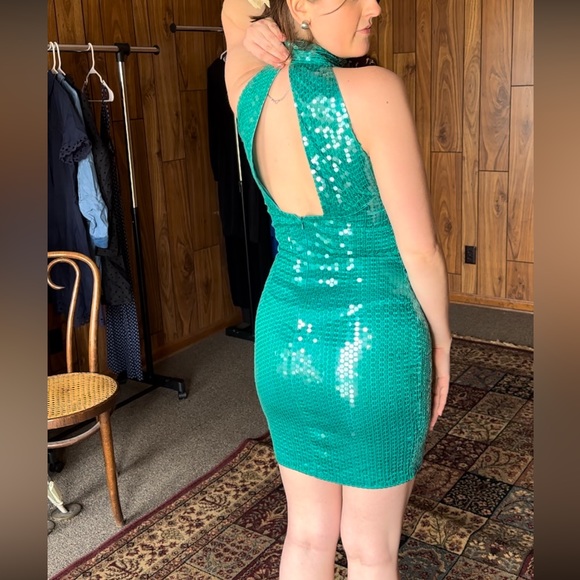 Vintage Sequin Mini Dress - Picture 2 of 10